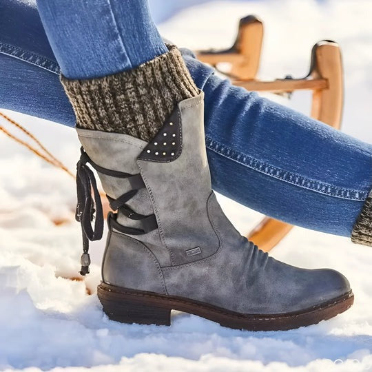 Isabel - Vintage Style Low Snow Boots