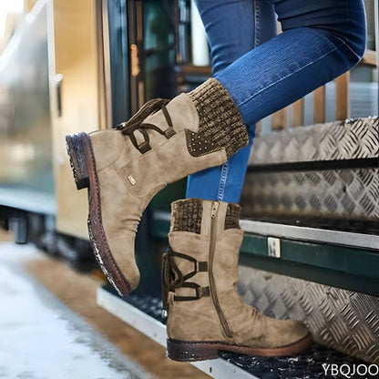 Isabel - Vintage Style Low Snow Boots