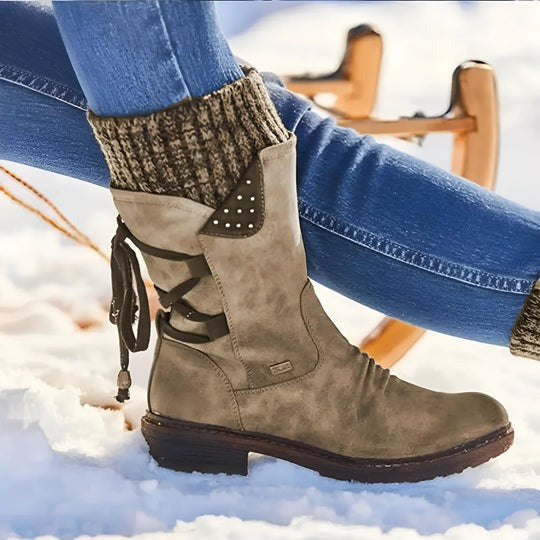 Isabel - Vintage Style Low Snow Boots