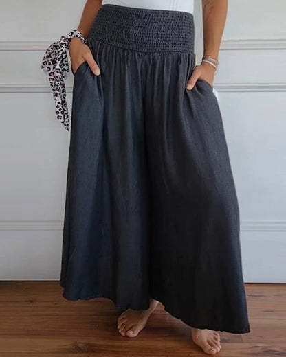 Diana - Wide Pants with an Elastic Waistband