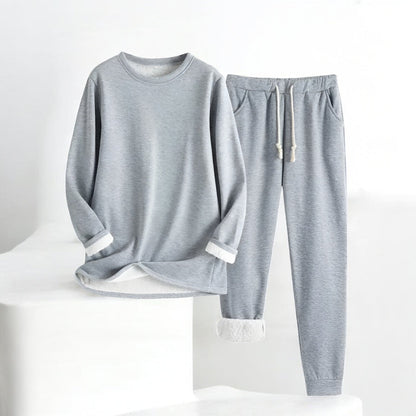 Fleece Lounge Set | Sweater and Adjustable Waist Pants