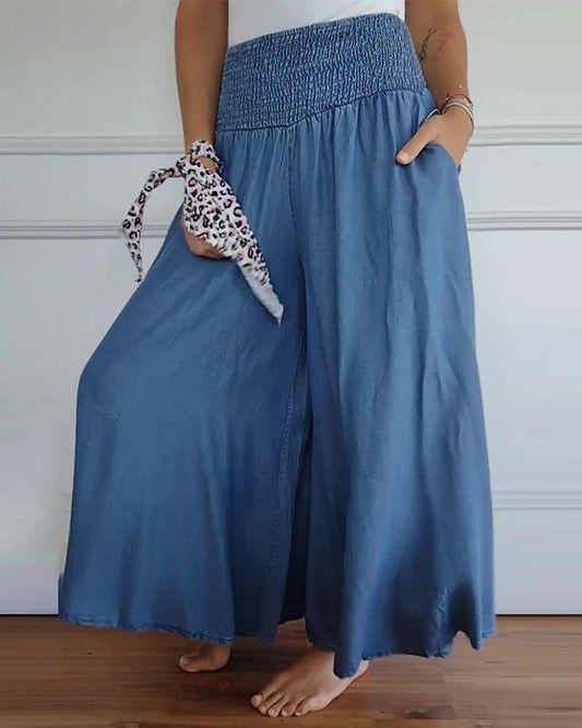 Diana - Wide Pants with an Elastic Waistband