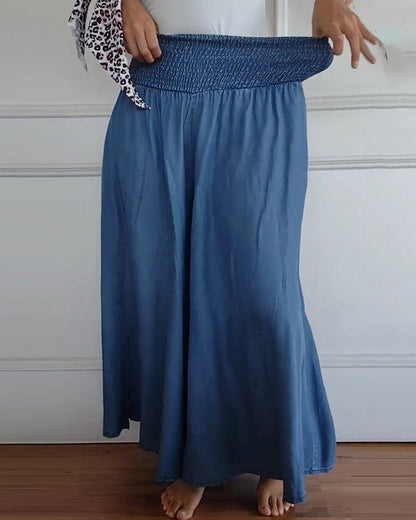 Diana - Wide Pants with an Elastic Waistband