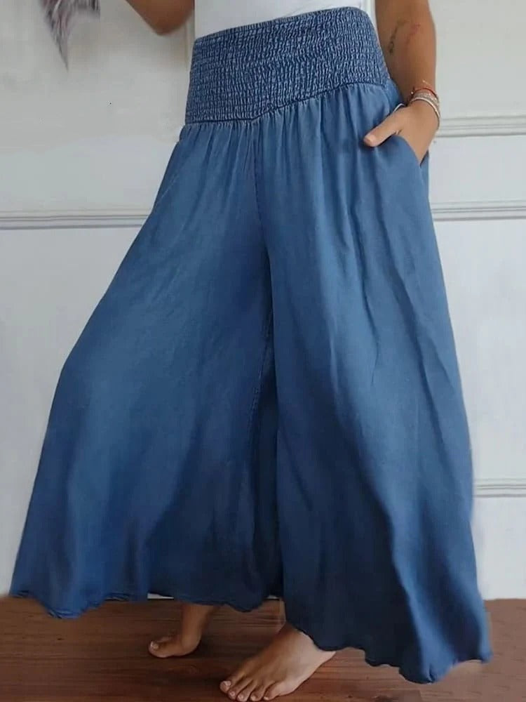 Diana - Wide Pants with an Elastic Waistband